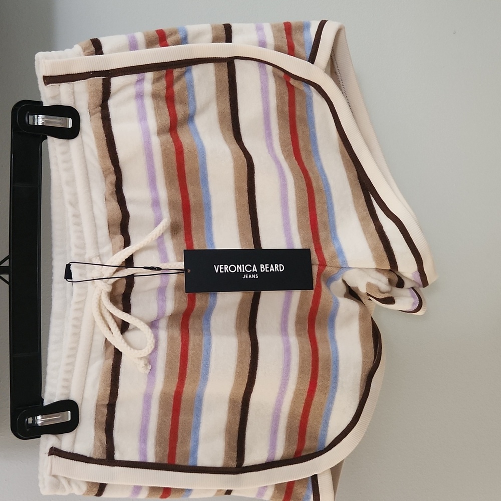 Veronica Beard Mulberry Striped Shorts
